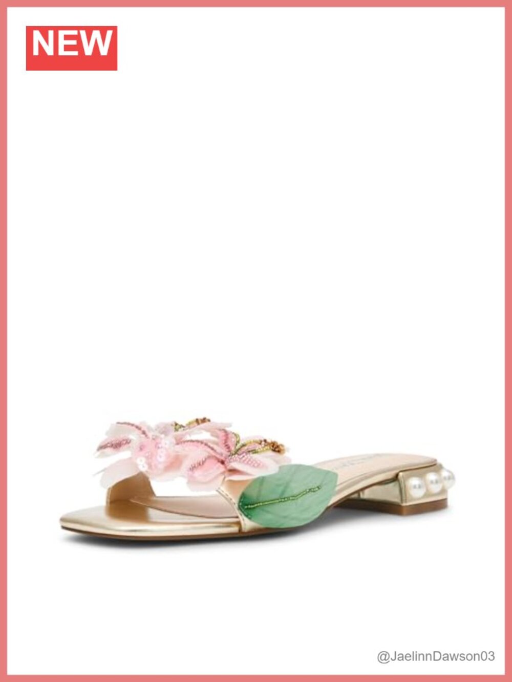 Strappy Flat Sandals with Block Heel TPU